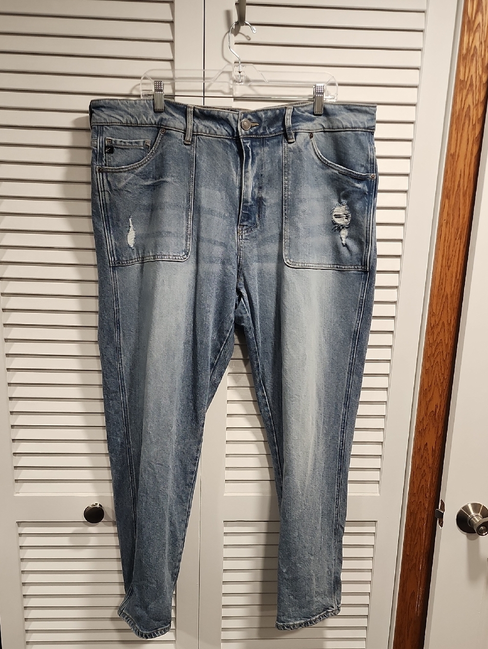 KanCan Light Blue Distressed Boyfriend Jeans